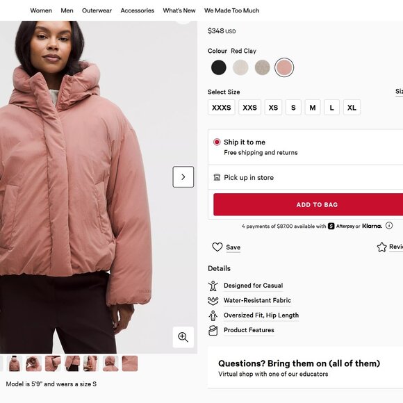 SILK Lilac Tunic Puffer Jacket SILK NWOT RUNWAY SAMPLE PIECE - Picture 7 of 7